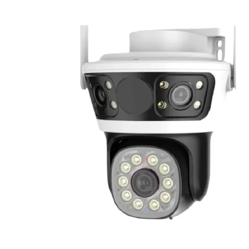 PREMIUM - Cámara De Seguridad TRIPLE LENTE Exterior Giratorio 855F