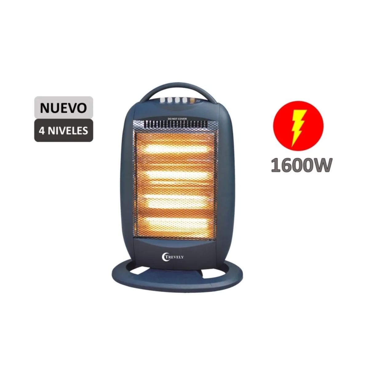 TREVELY - Calefactor Eléctrico Trevely TCH-040 1600 Watts