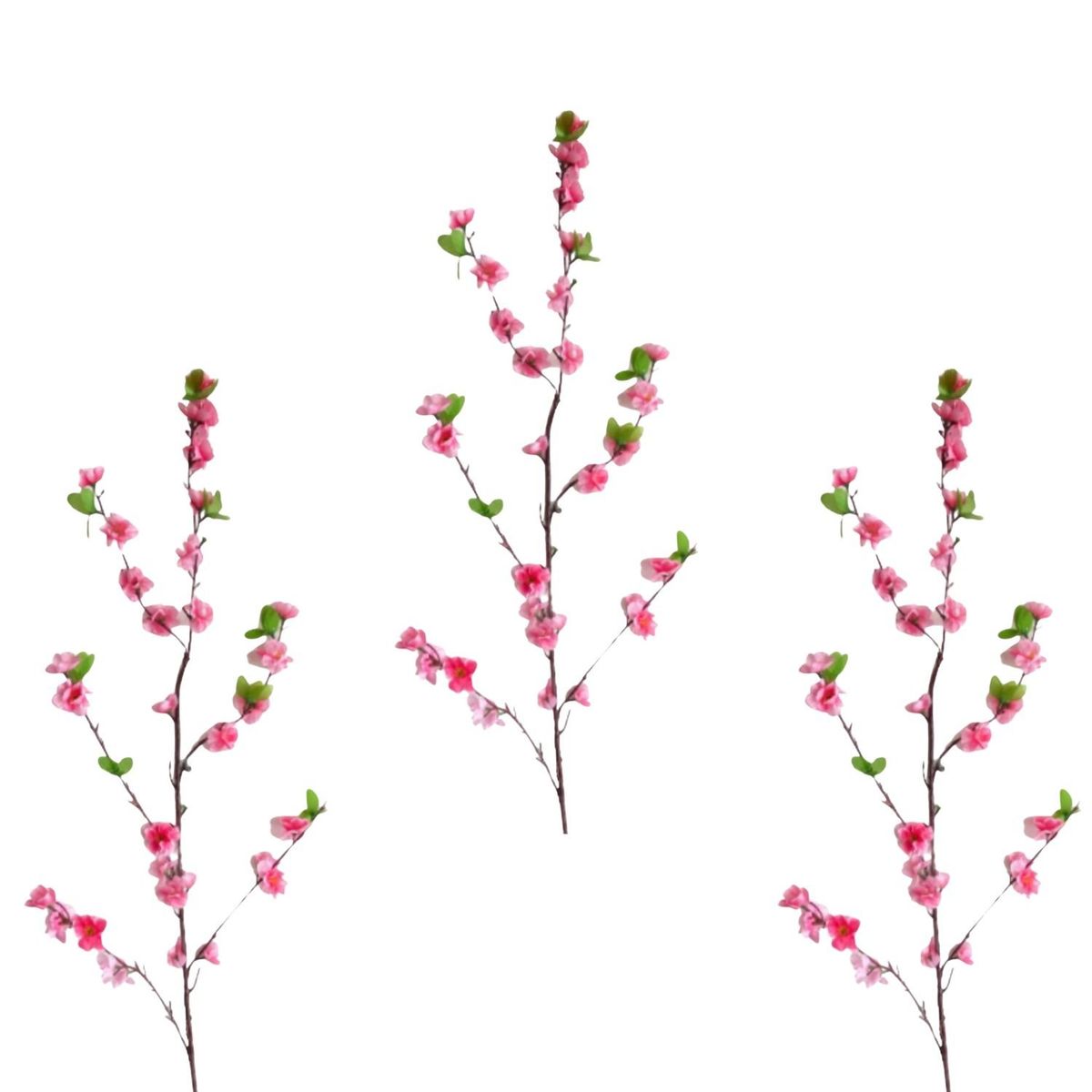 FLORIPA - Pack de 3 Varas De Flor De Durazno Pink BG231348PK FLORIPASTORE