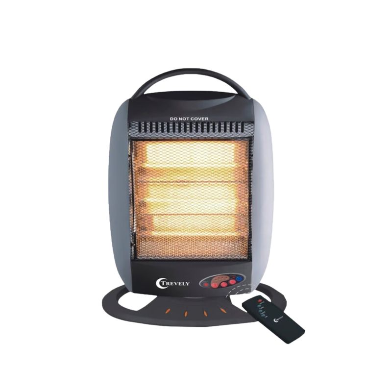TREVELY - Calefactor Eléctrico Halógeno Control TCH-030 Con control remoto