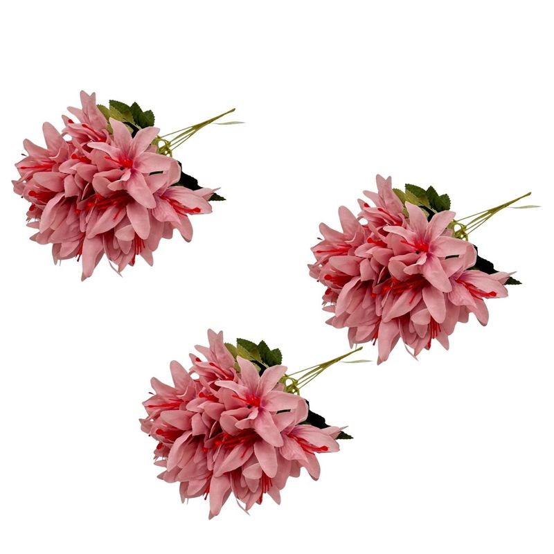 FLORIPA - Pack de 3 Bouquets De Mini Lirios BG405201E-ROS FLORIPASTORE