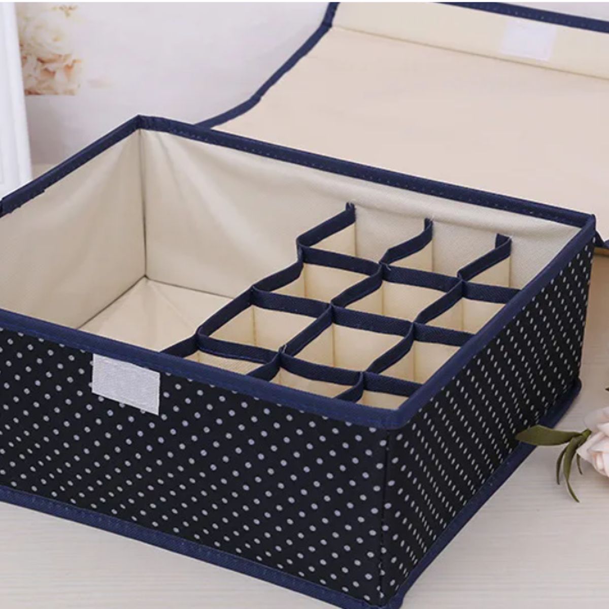 GENERICO - Caja de Almacenamiento de Ropa Interior  - Azul