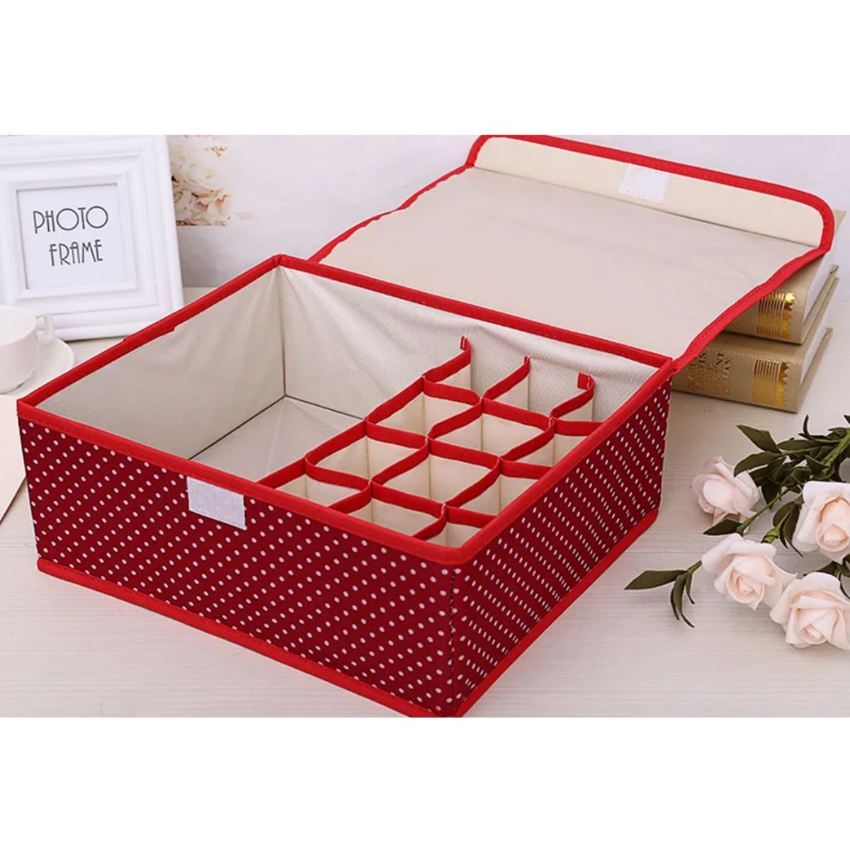 GENERICO - Cesta de Almacenamiento de Ropa Interior -Rosado