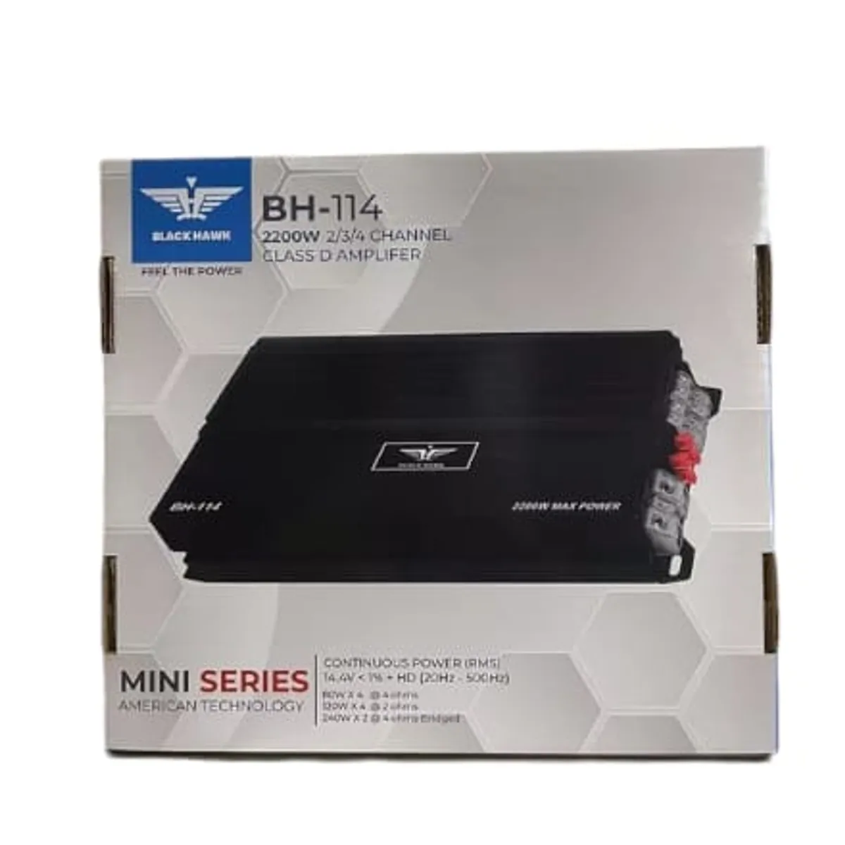 BLACK HAWK - Amplificador Black Hawk BH-114 clase D 4 canales
