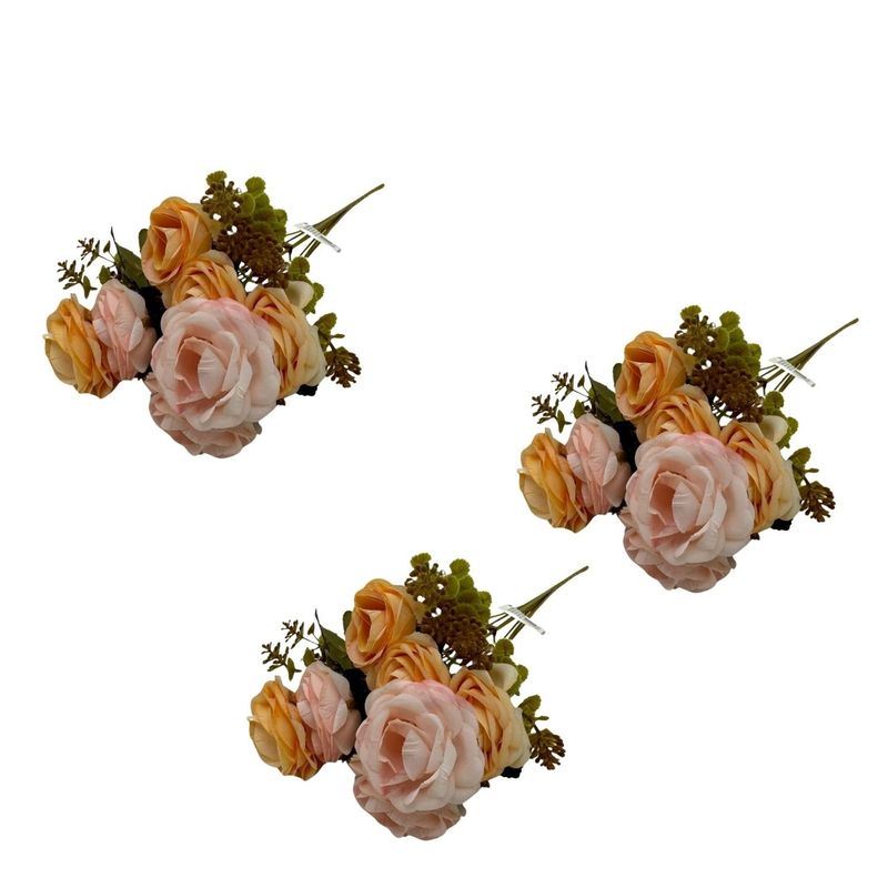 FLORIPA - Pack de 3 Bouquets De Ranunculo BG407050E-MEL FLORIPASTORE