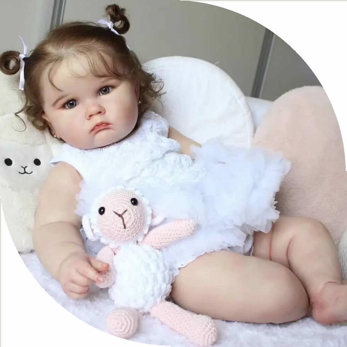 GENERICO - muñeca reborn de vinilo de silicona - 60 cm