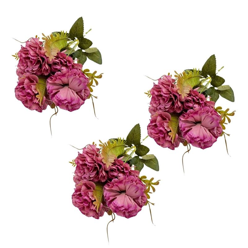 FLORIPA - Pack de 3 Bouquets De Claveles BG407056E-ROS FLORIPASTORE