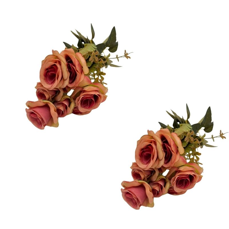 FLORIPA - Pack de 2 Bouquets De Rosas Envejecidas BG409017E-ROS FLORIPASTORE