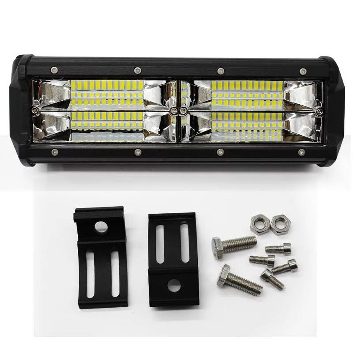 GENERICO - Barras Led neblinero dual amarillo y blanco