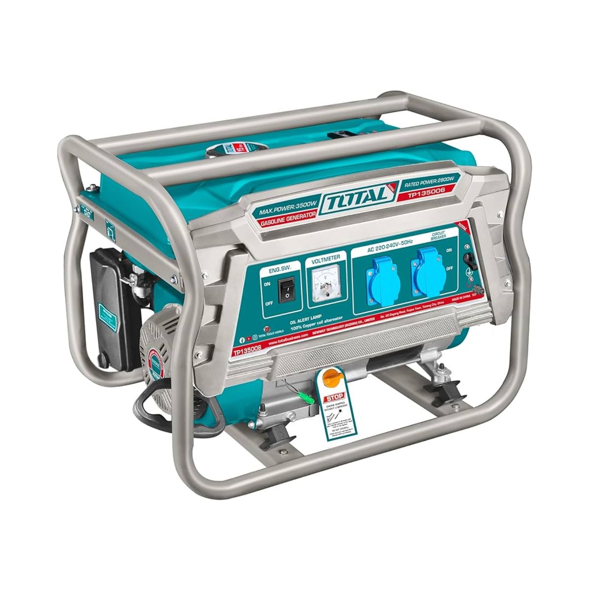 TOTAL TOOLS - Generador a gasolina 3500w Industrial Total
