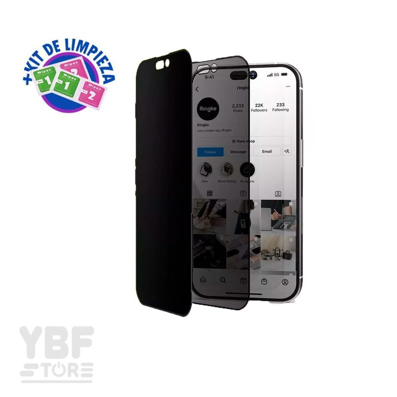 GENERICO - Mica Vidrio Antiespia para Motorola One Macro