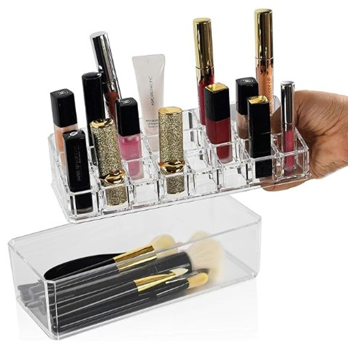 GENERICO - Organizador de maquillaje portátil acrilico