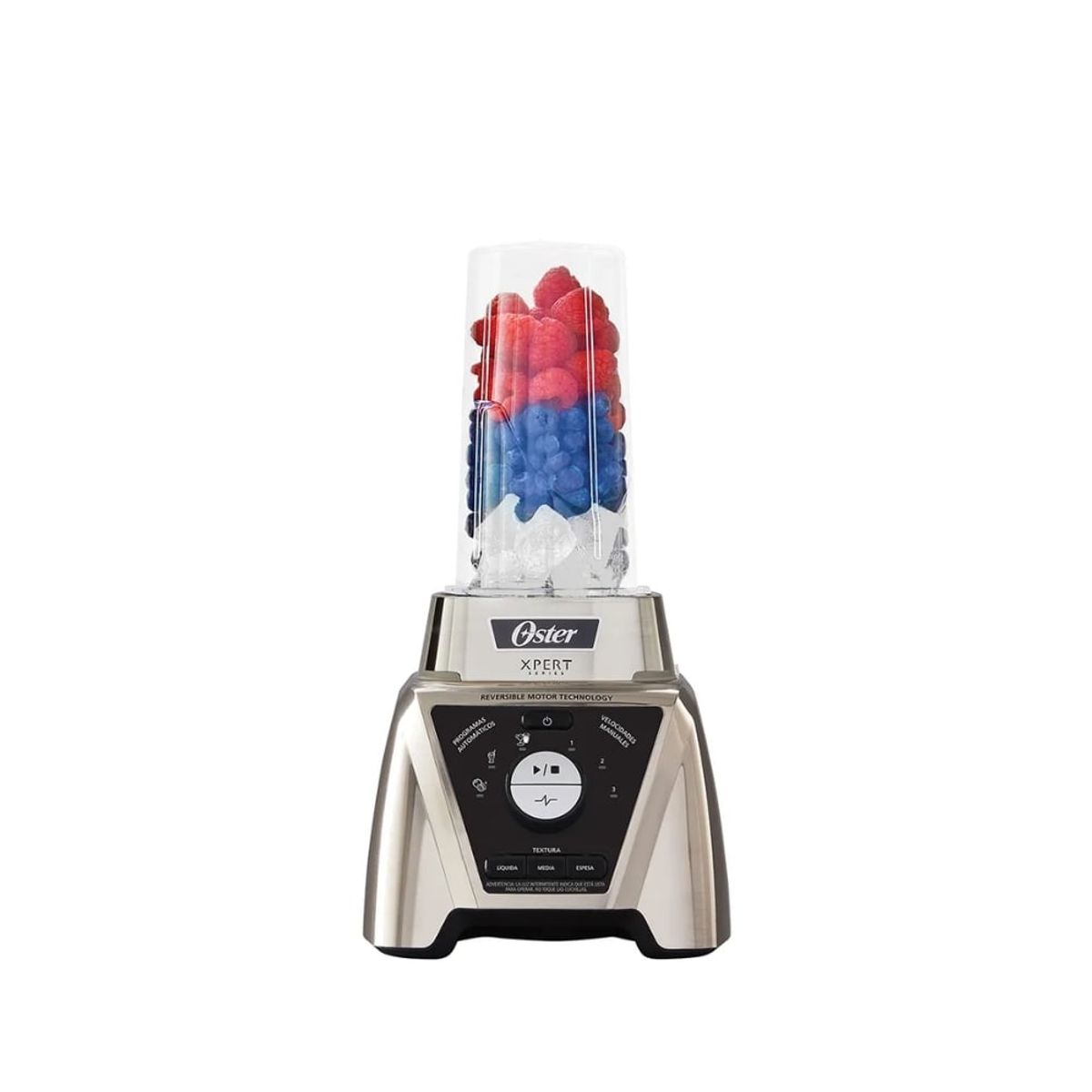 OSTER - Licuadora Xpert Series niquelada  y un Blend-N-Go BLST3BCPG