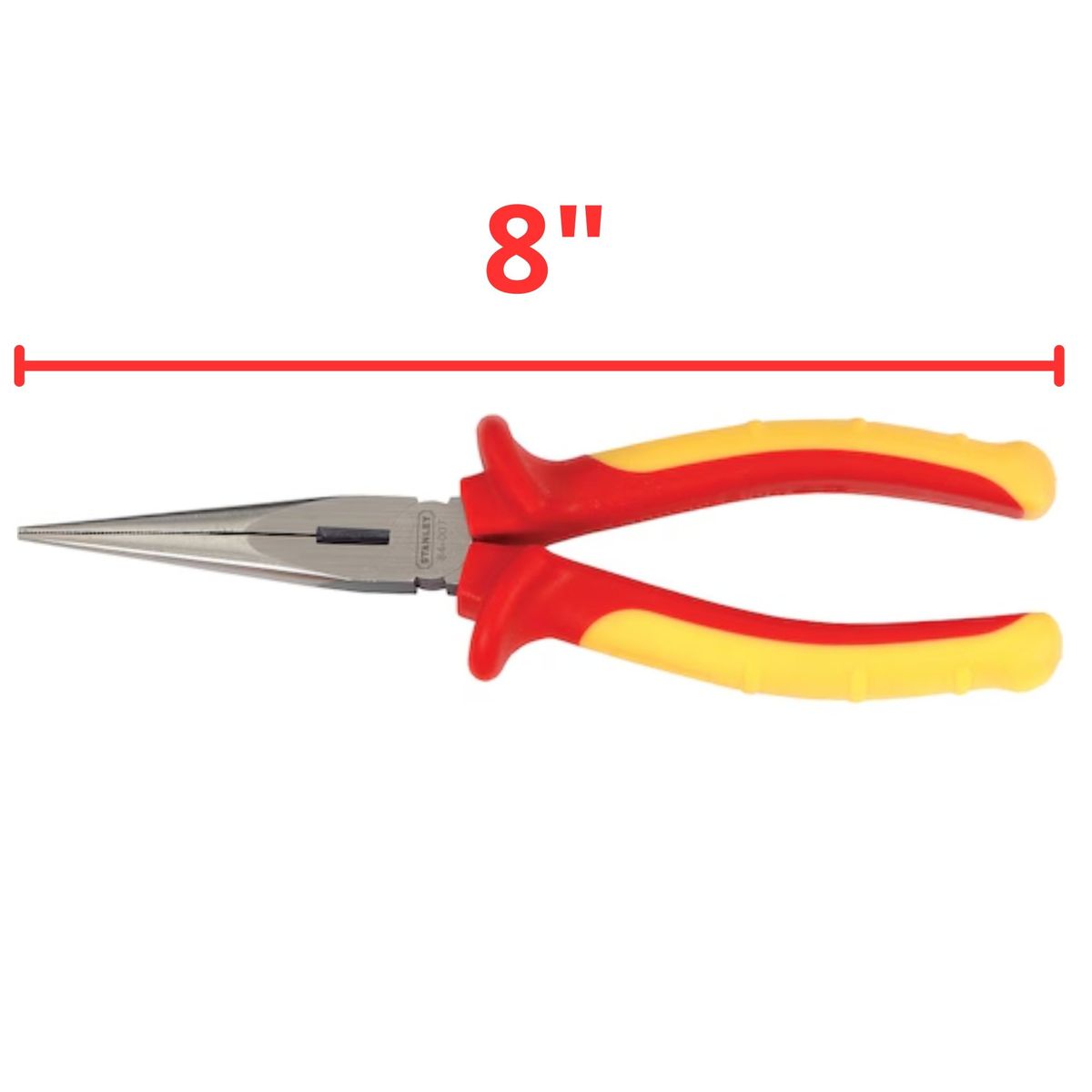 STANLEY - Alicate de Punta Larga dielectrico 1000V 8PLG STANLEY