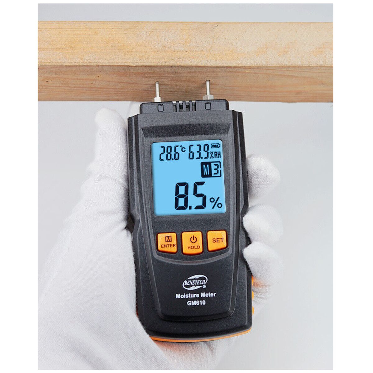 BENETECH - Medidor Digital de Humedad de Madera - BENETECH GM610