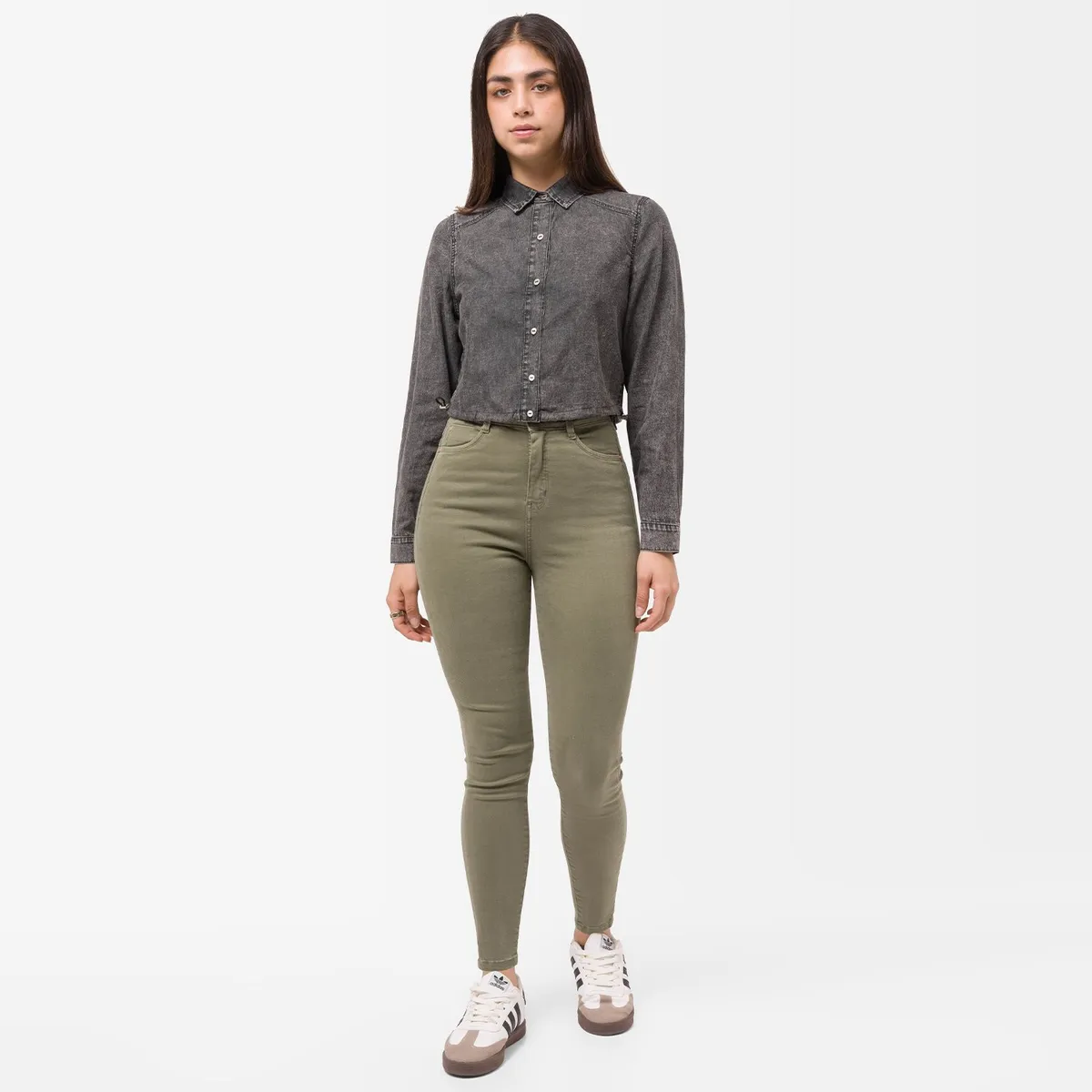 SQUEEZE - Pantalon Drill Stretch Mujer Ingrid Colors Squeeze