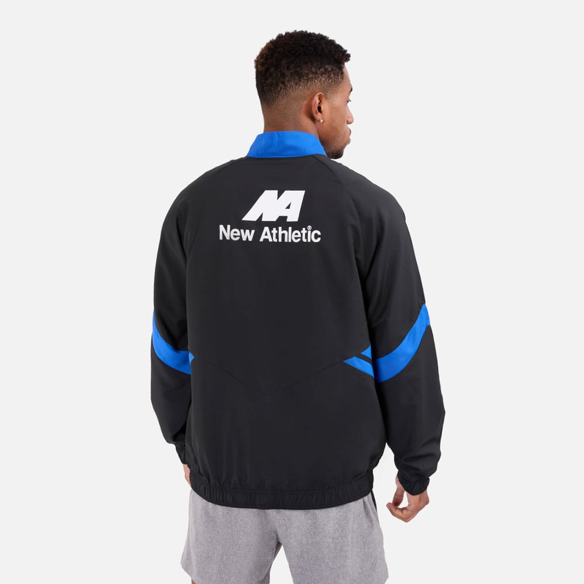 NEW ATHLETIC - Cortaviento New Athletic Warry Negro Con Turquesa Hombre