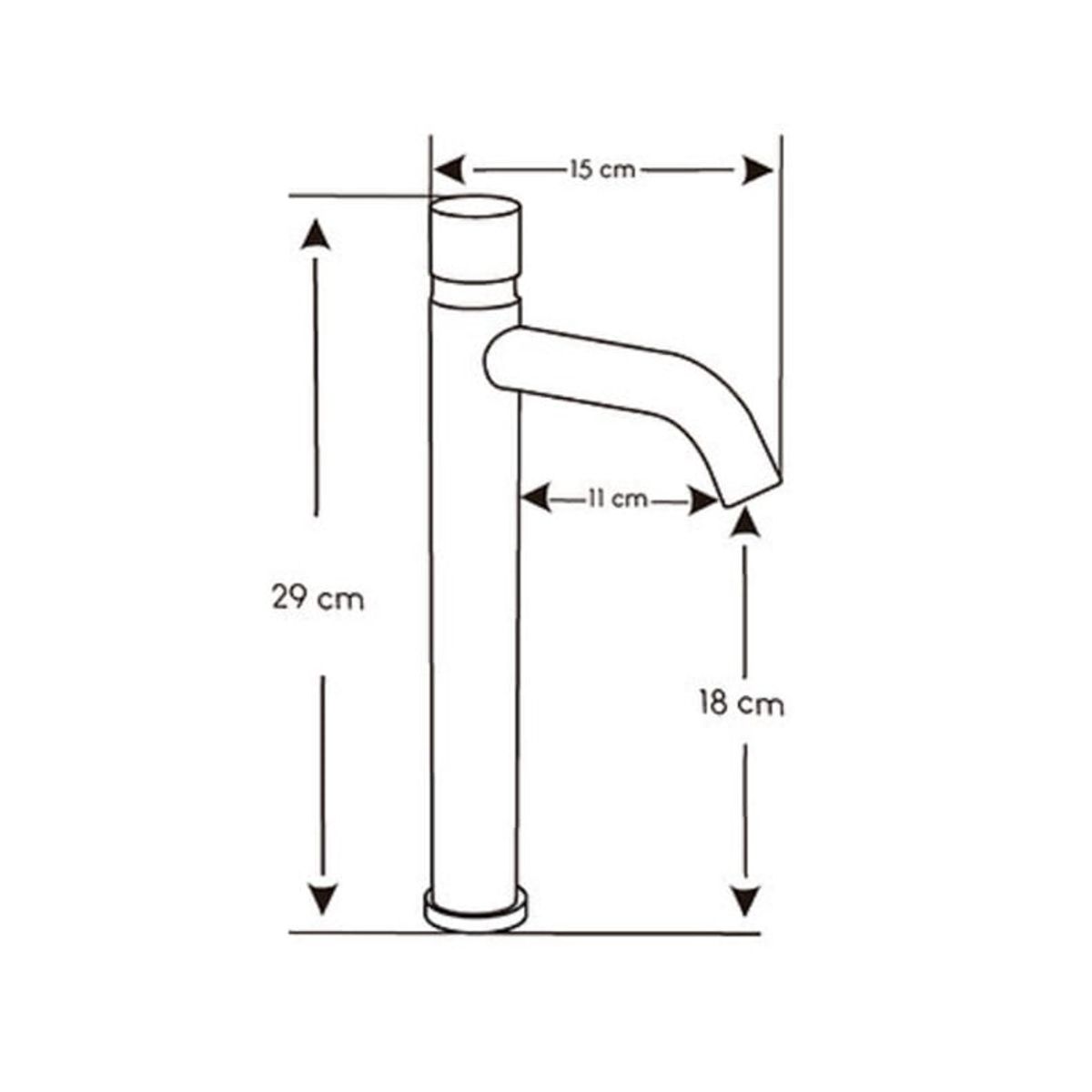 GENERICO - Grifería para Urinario Temporizado en Acero 304 Satinado
