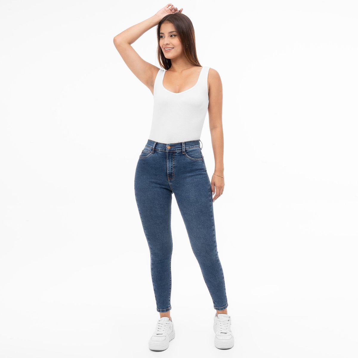 FITS ME - Pantalon Denim Stretch Mujer Nury C Fits Me