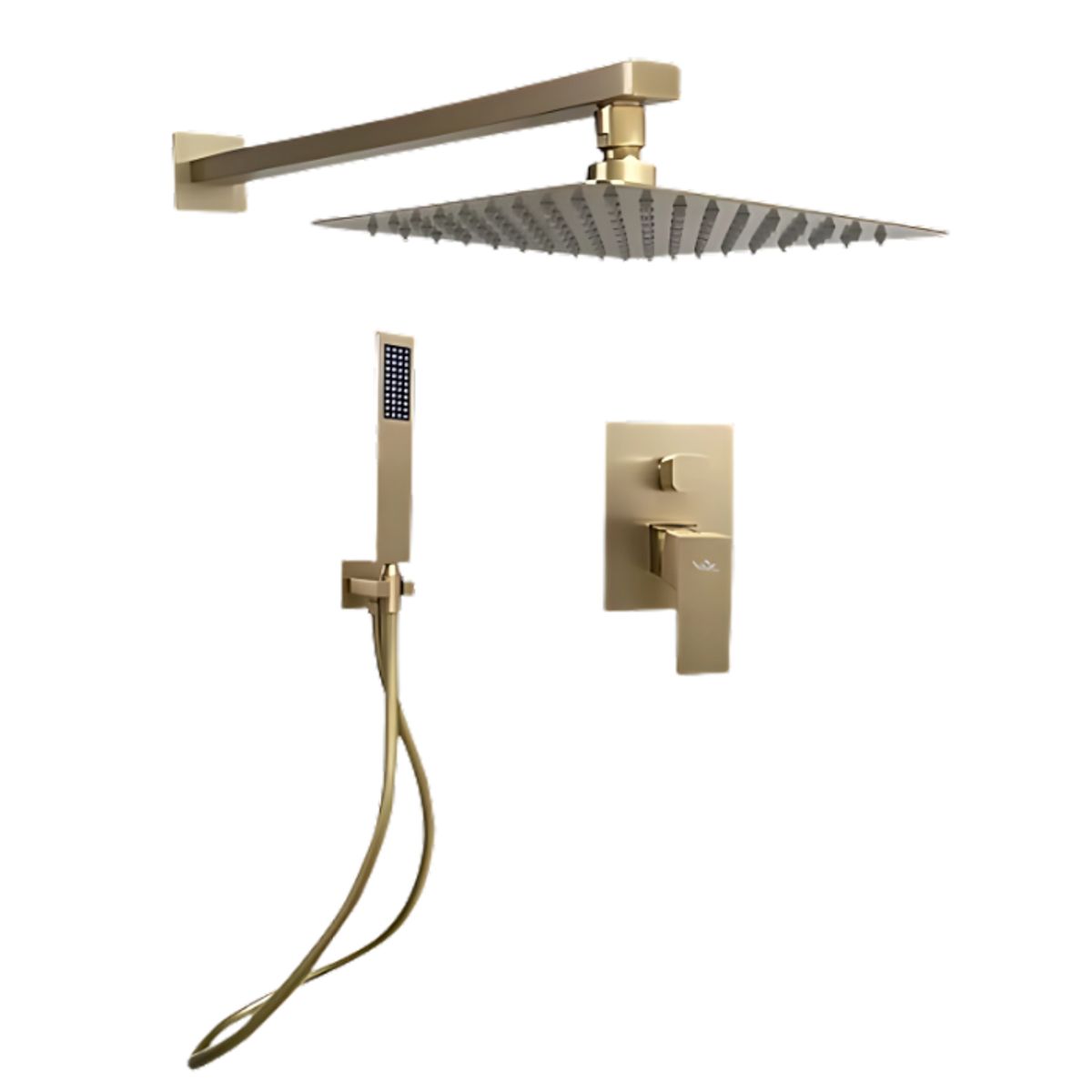 XM - MEZCLADORA DE DUCHA Y TELEFONO CUADRADO DORADO MT304-010D107