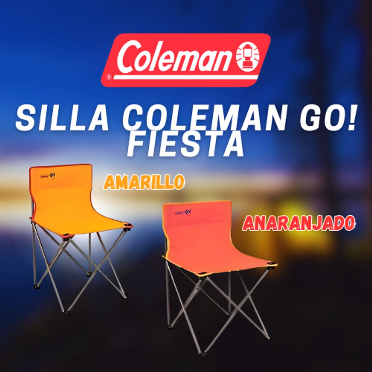 COLEMAN - Silla Coleman GO Fiesta de Color Amarillo
