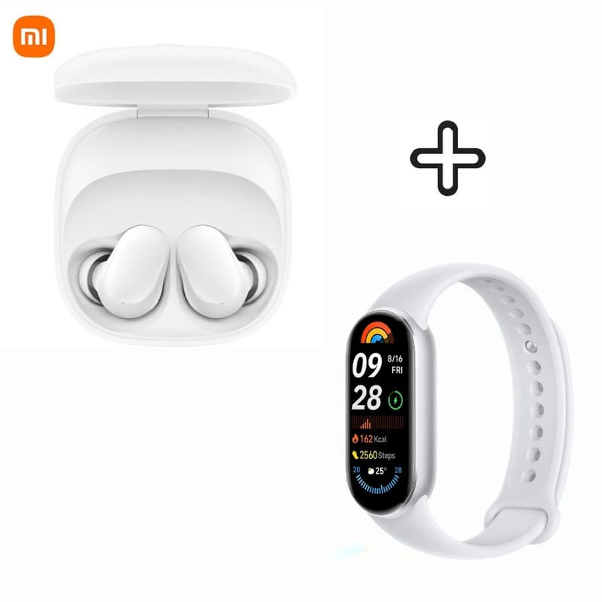 REDMI - Audifono Redmi Buds 6 Play Blanco + Xiaomi Smart Band 9 Silver