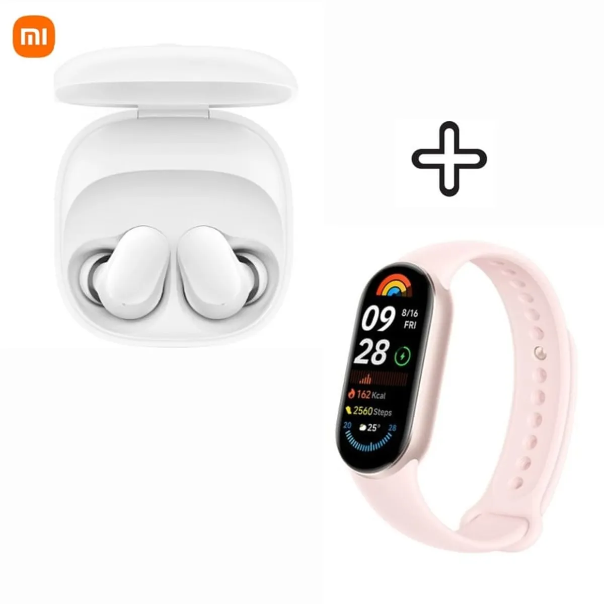 REDMI - Audifono Redmi Buds 6 Play Blanco + Xiaomi Smart Band 9 Rosa Mistico