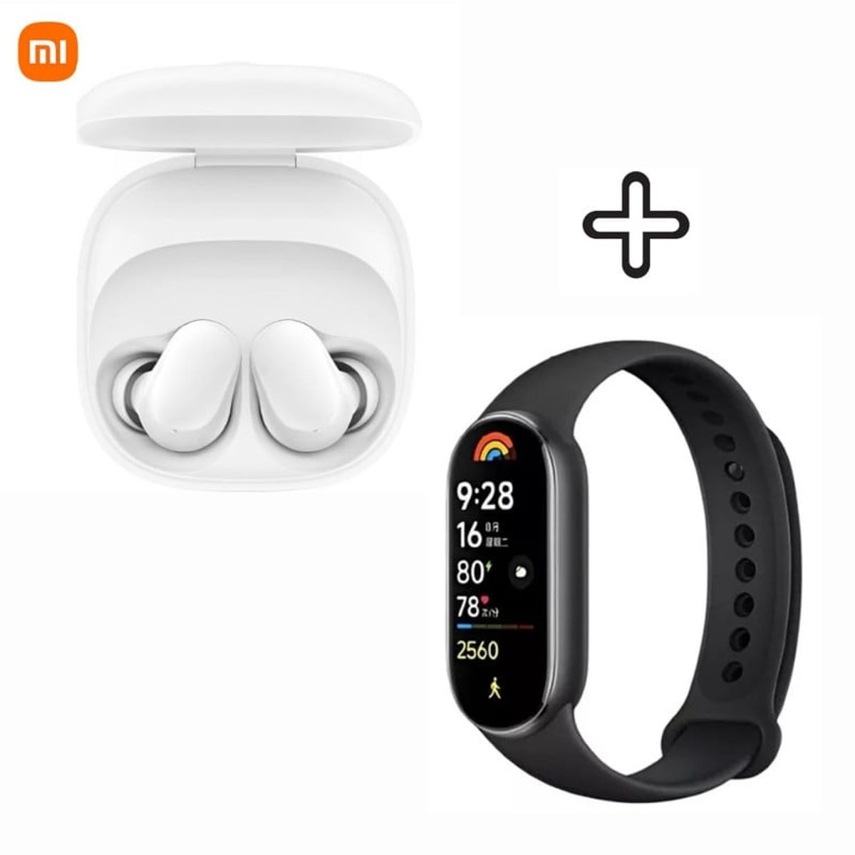 REDMI - Audifono Bluetooth Redmi Buds 6 Play Blanco +Xiaomi Smart Band 9 Negro
