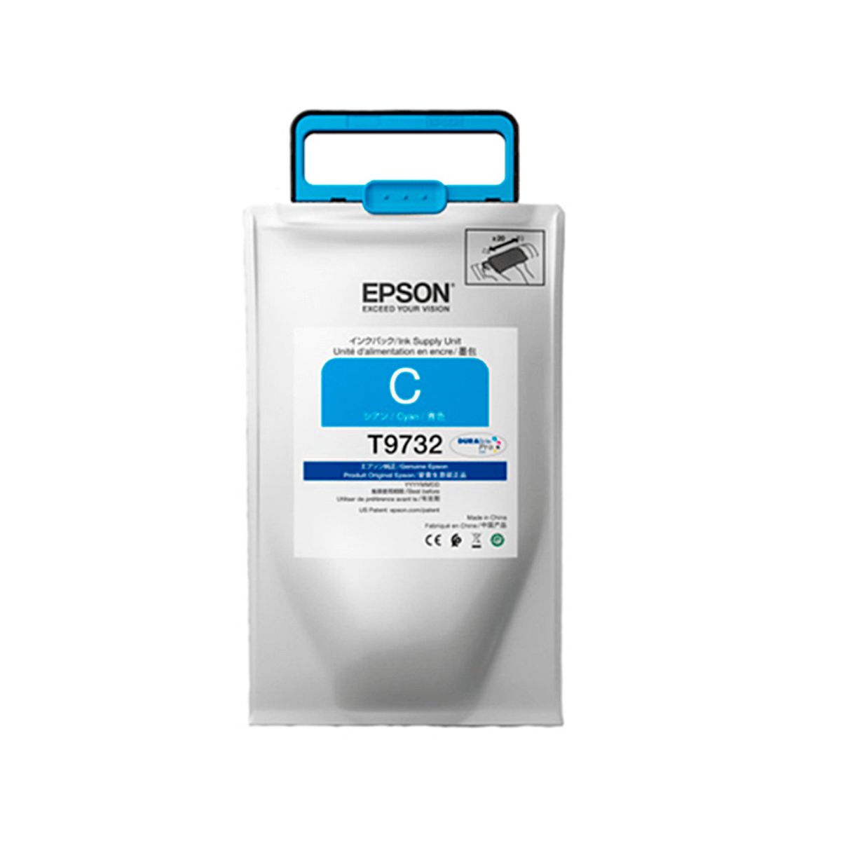 EPSON - BOLSA DE TINTA EPSON DURABRITE PRO T973220 COLOR CYAN P/N: T973220