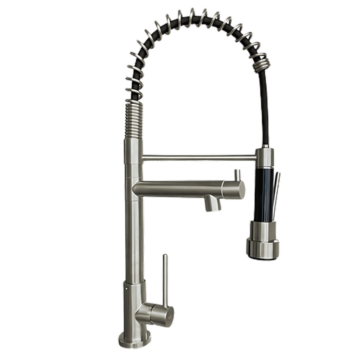 XM - LLAVE DE COCINA RESORTE ACERO SATINADO MUEBLE LC304-309802