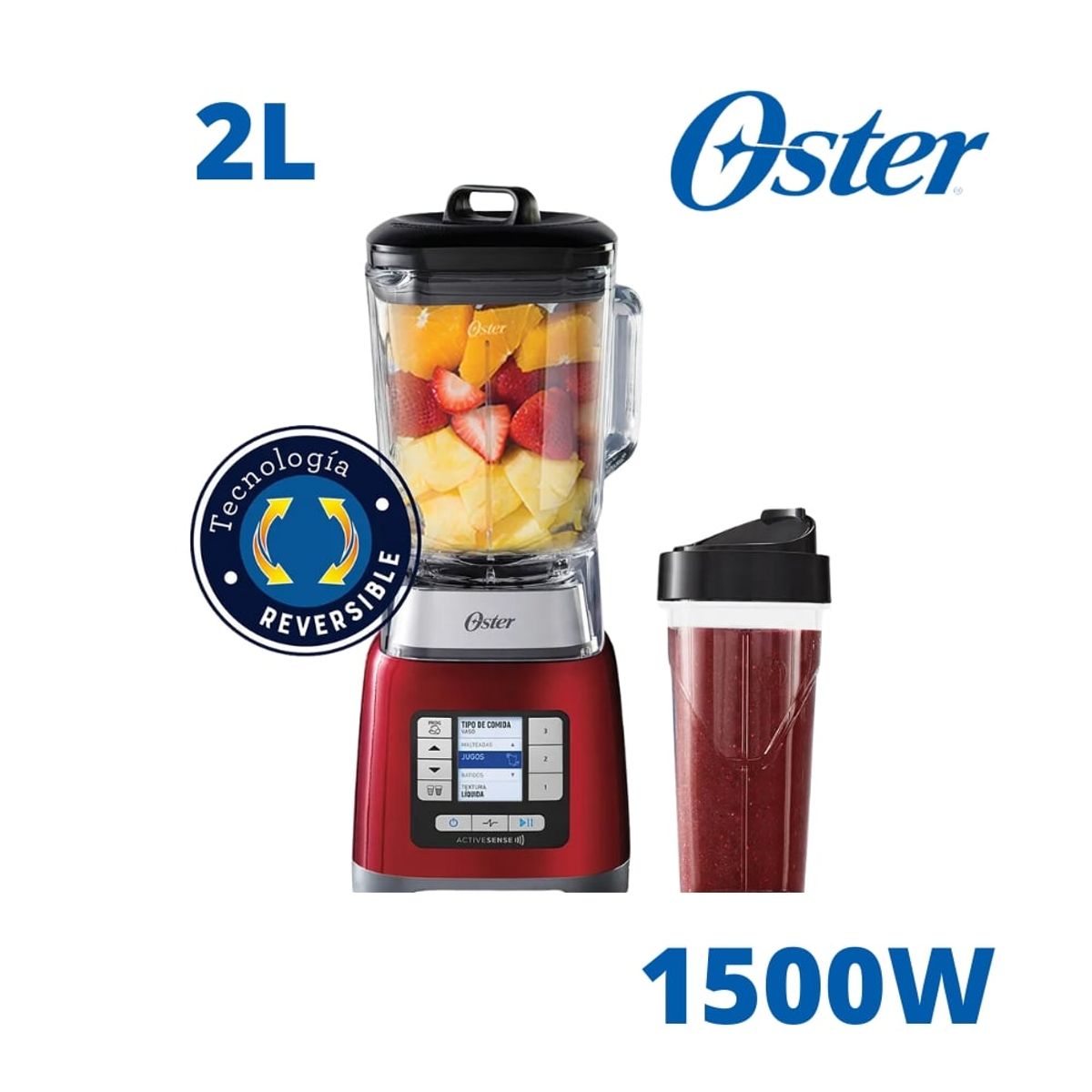OSTER - Licuadora Oster® ActiveSense™ con Blend-N-Go BLSTTDGRBG