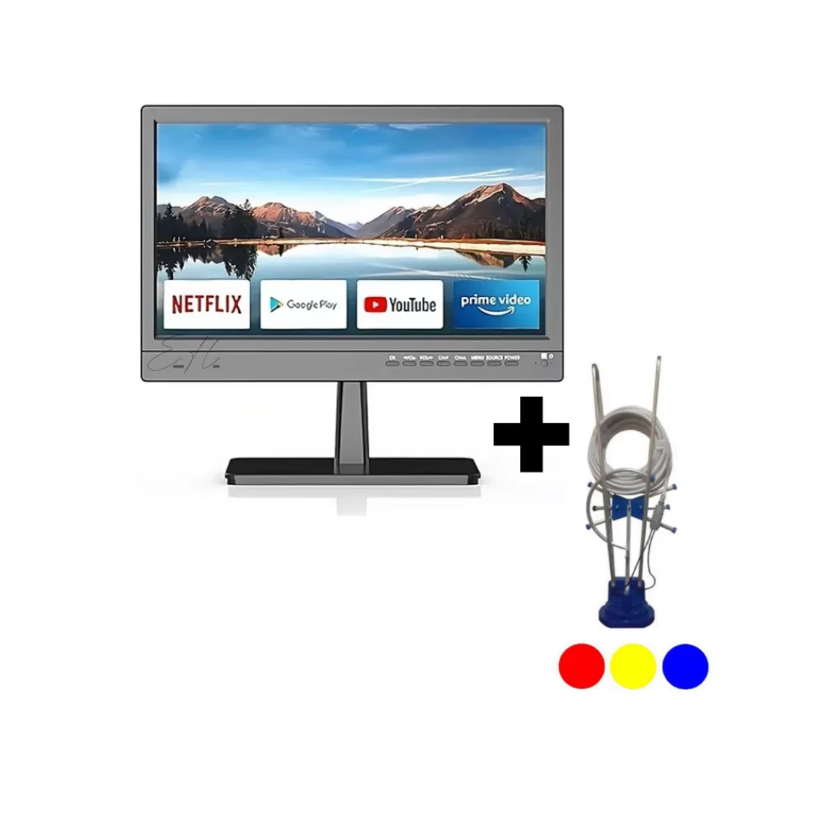 GENERICO - Televisor Yuntel YTV-15sdt Smart Tv Led 15 Wifi Android 12 + ANTENA