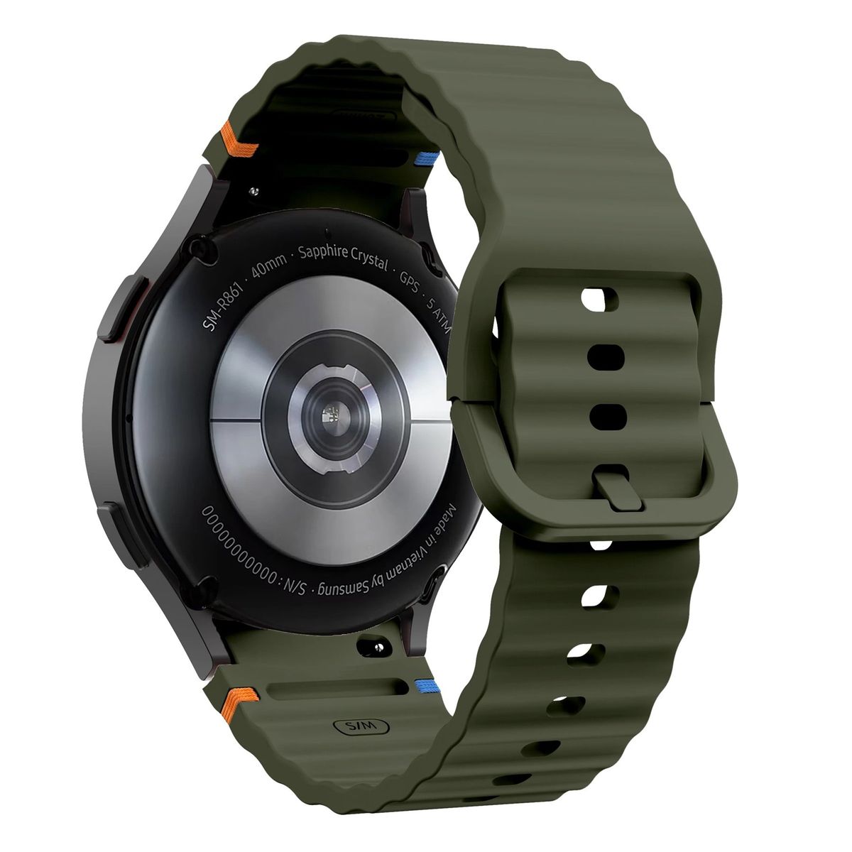 GENERICO - Correa Silicona Sport para SAMSUNG WATCH 7 - Verde