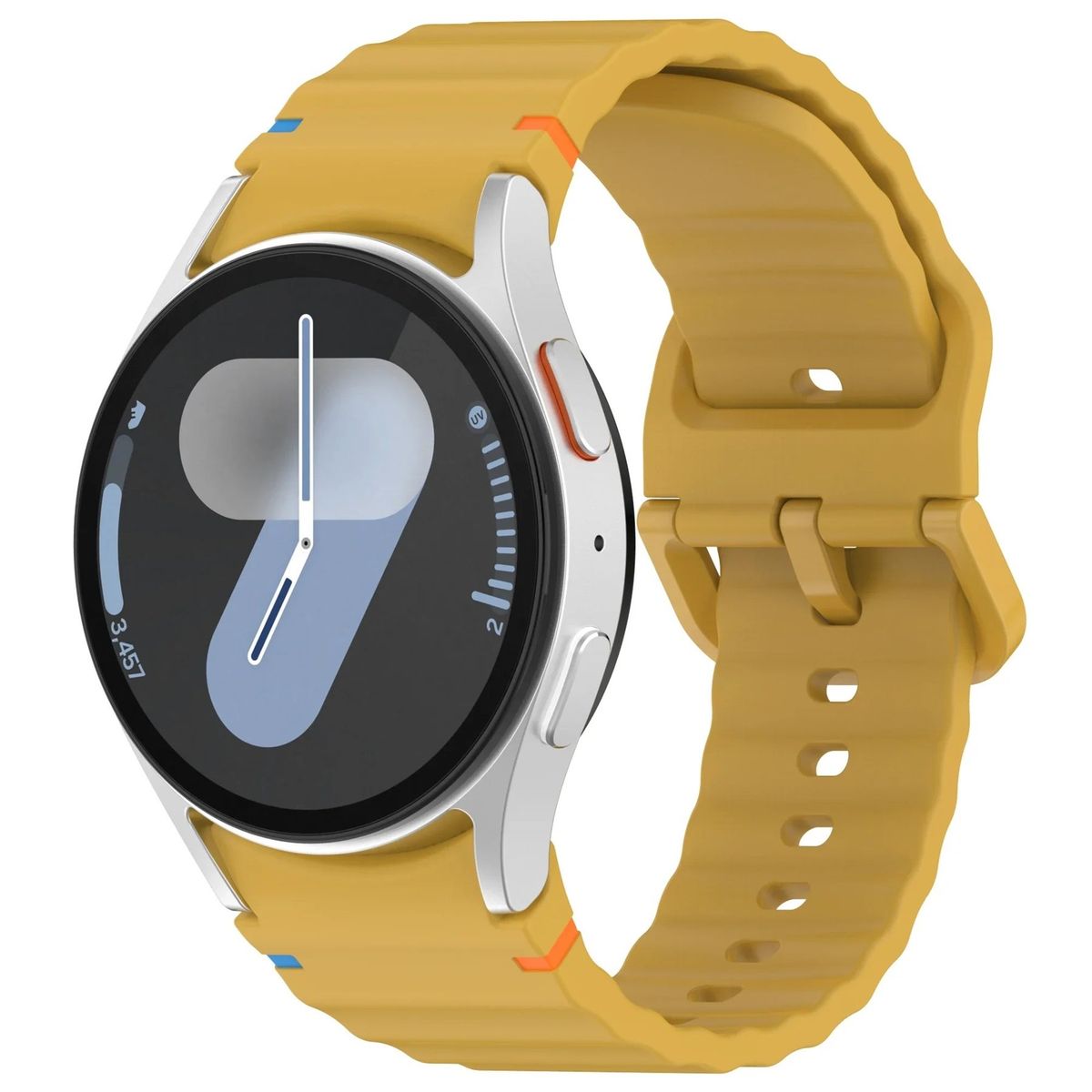 GENERICO - Correa Silicona Sport para SAMSUNG WATCH 5 - 5 PRO - Amarillo