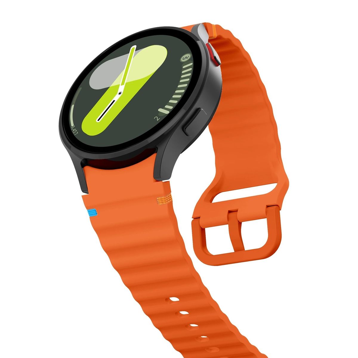 GENERICO - Correa Silicona Sport para SAMSUNG WATCH 5 - 5 PRO - Naranja