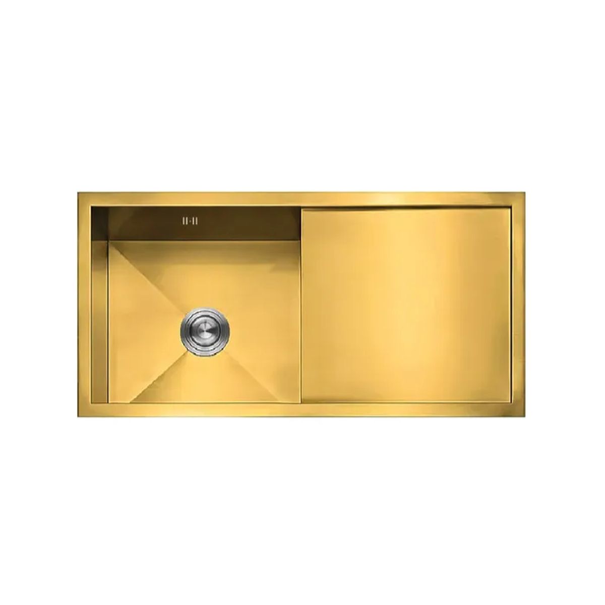 XM - LAVADERO DE COCINA DORADO 1P CON ESCURRIDOR ULS07-10050