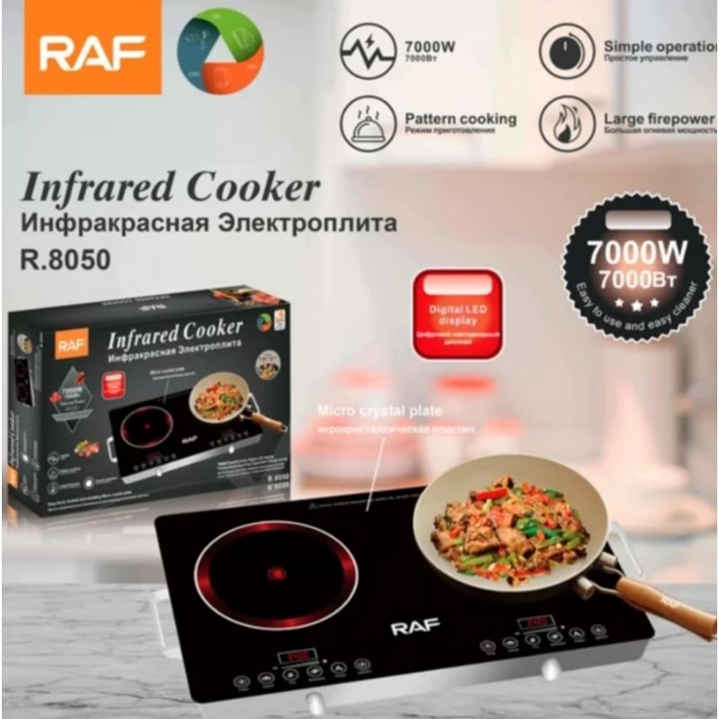 RAFF - Cocina Inducción 2 Hornillas Electrica Domestica