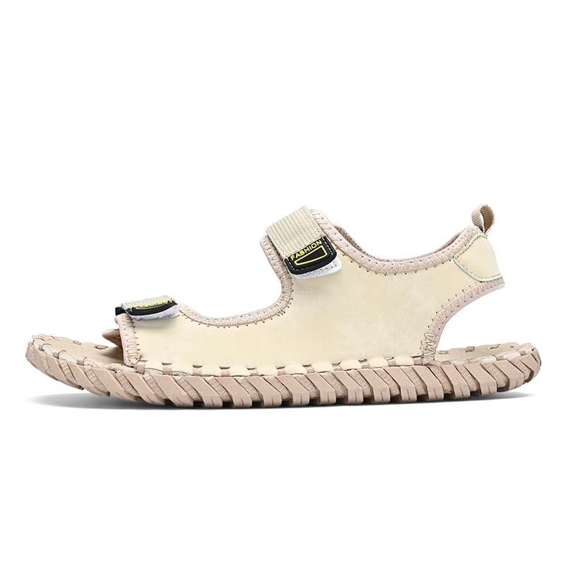 SHANDIAN - Sandalias Dedo Abierto Pantuflas Hombre Blanco