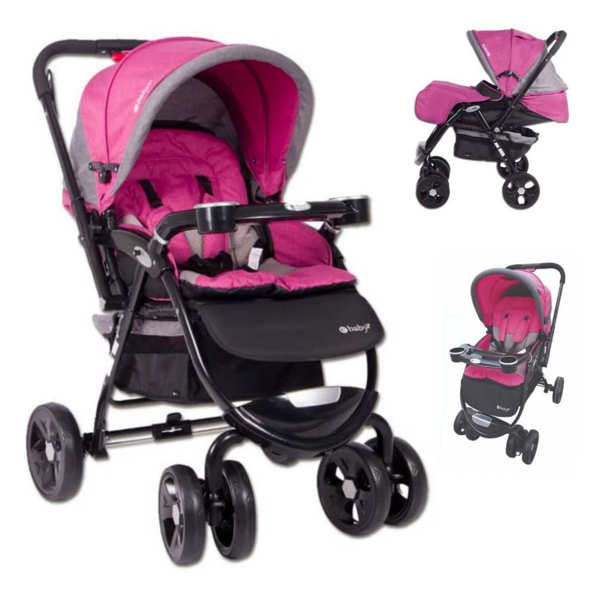EBABY - Coche de Paseo Ebaby Boris EB1144 Rosado