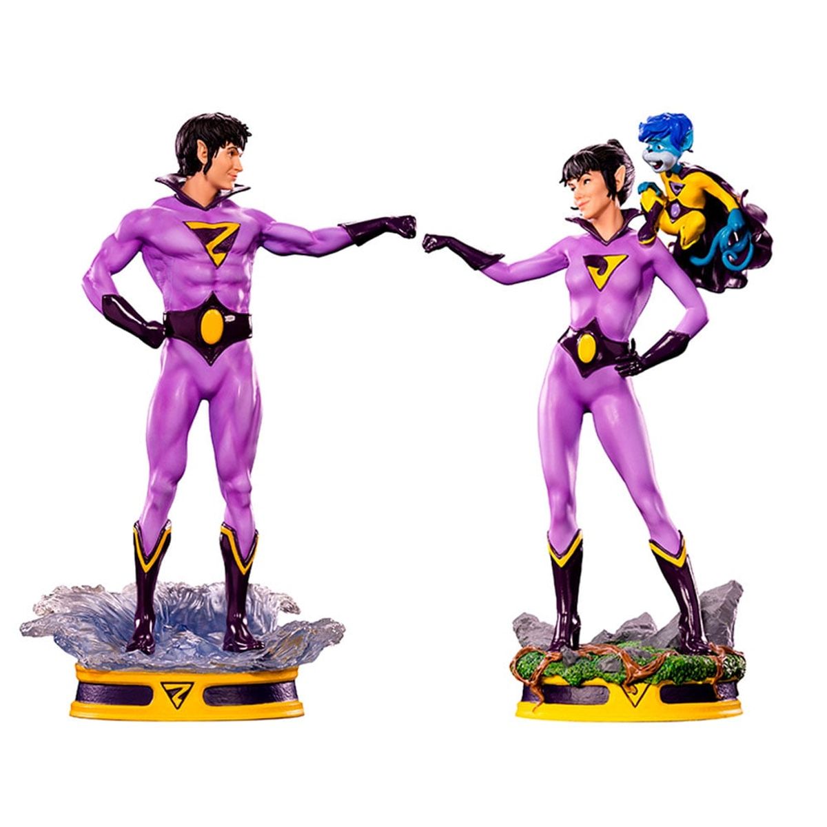 IRON STUDIOS - FIGURA COLECCIONABLE DE WONDER TWINS ART SCALE 1 10 DC COMICS