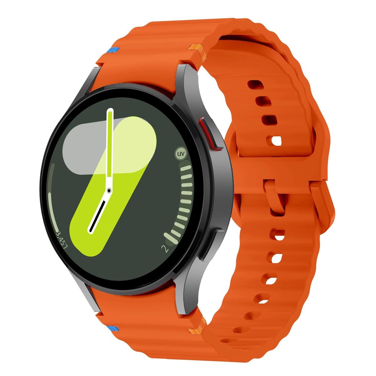 GENERICO - Correa Silicona Sport para SAMSUNG WATCH 6 - 6 CLASSIC - Naranja