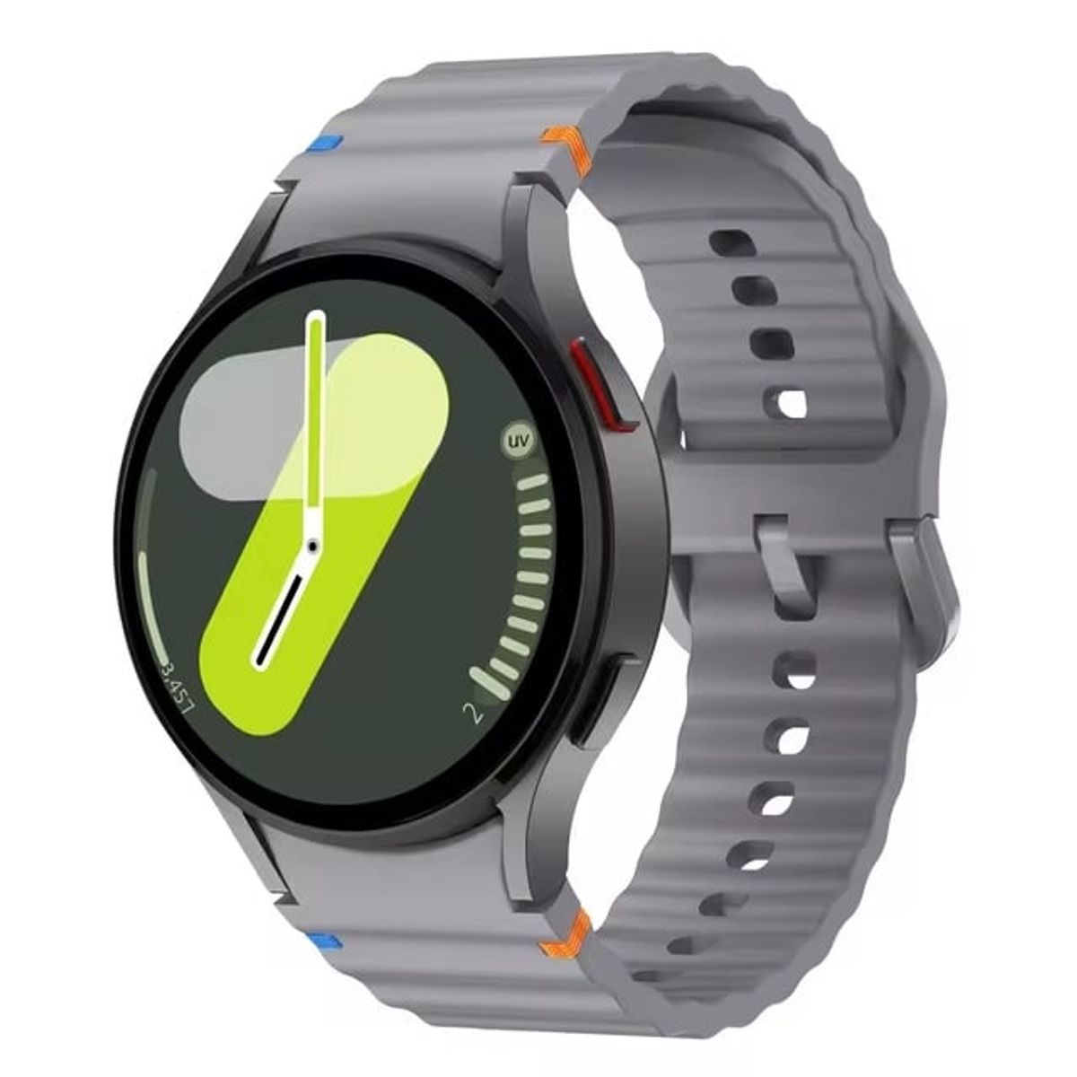 GENERICO - Correa Silicona Sport para SAMSUNG WATCH 4 - 4 CLASSIC - Gris
