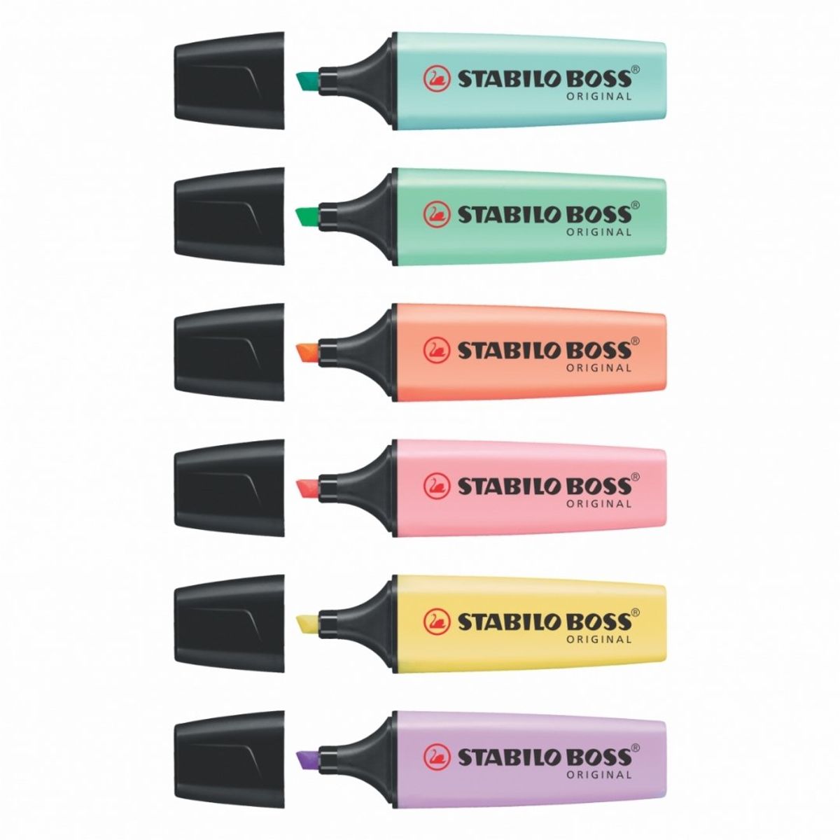 STABILO - Resaltador Boss x 6 Pastel + 1 Neón Gratis