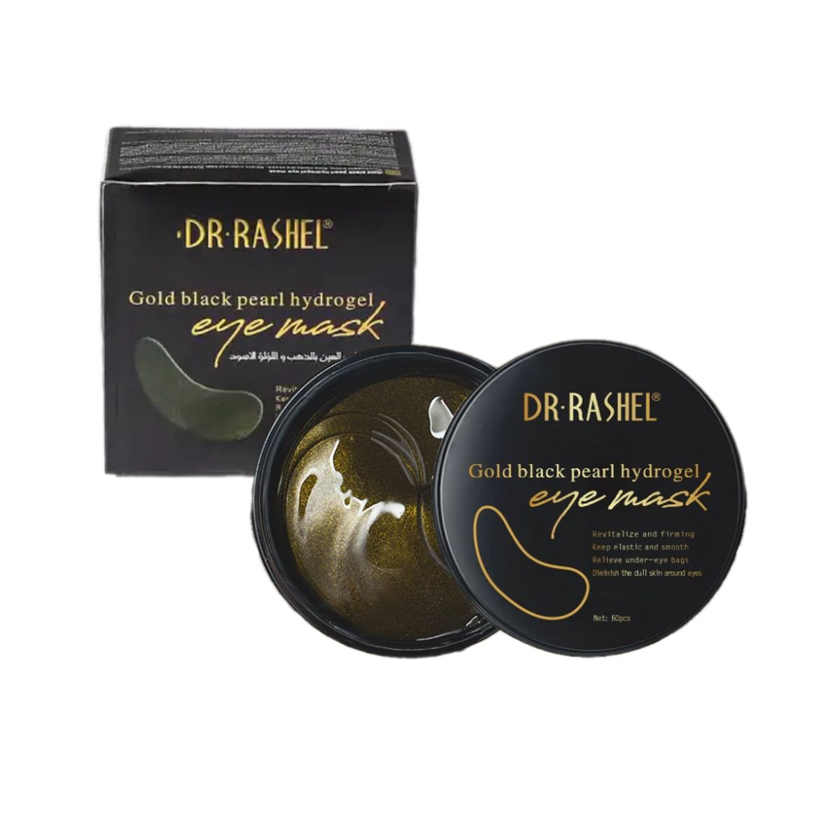 GENERICO - Mascarilla Para Ojos Dr Rashel Gold Black Pearl x60Unid