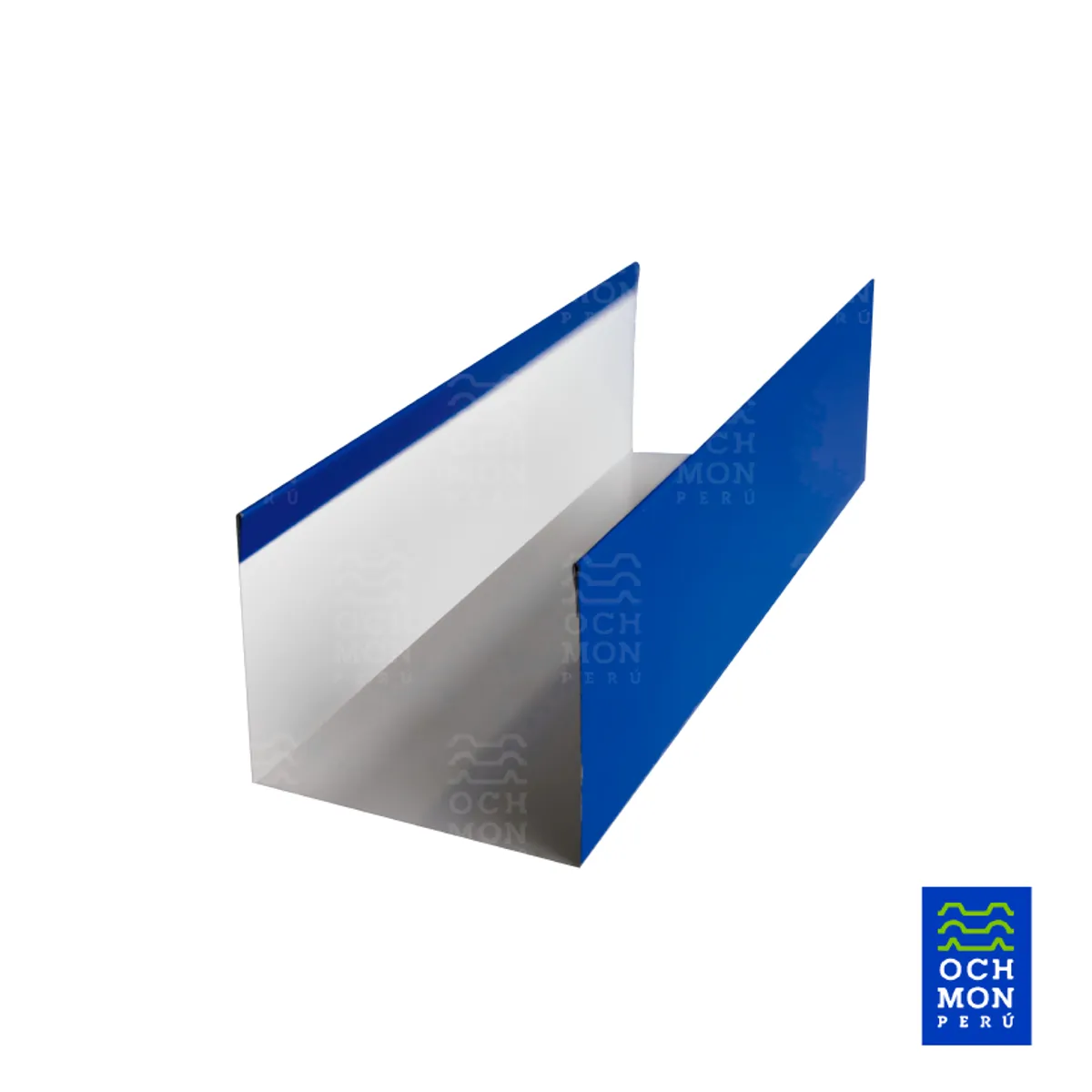 OCHMON PERU - Canaleta Azul Tipo U Material Aluzinc 030mm D30 x 300cm de largo