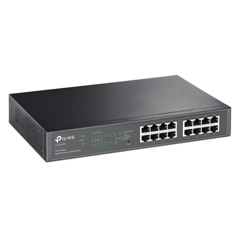 TP LINK - TP-LINK TL-SG1016PE Switch PoE 16 Puertos Gigabit 110W