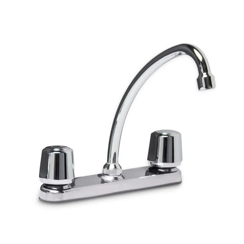 ITALGRIF - Mezcladora tipo Ganso para Cocina en Bronce Cromado