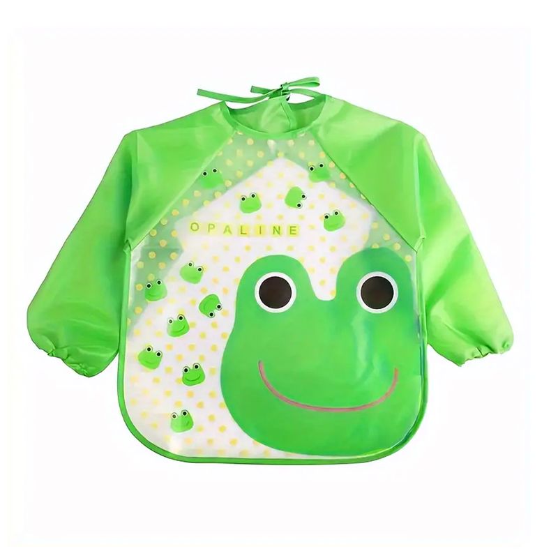 GENERICO - Mandil Babero Manga Larga Ranita