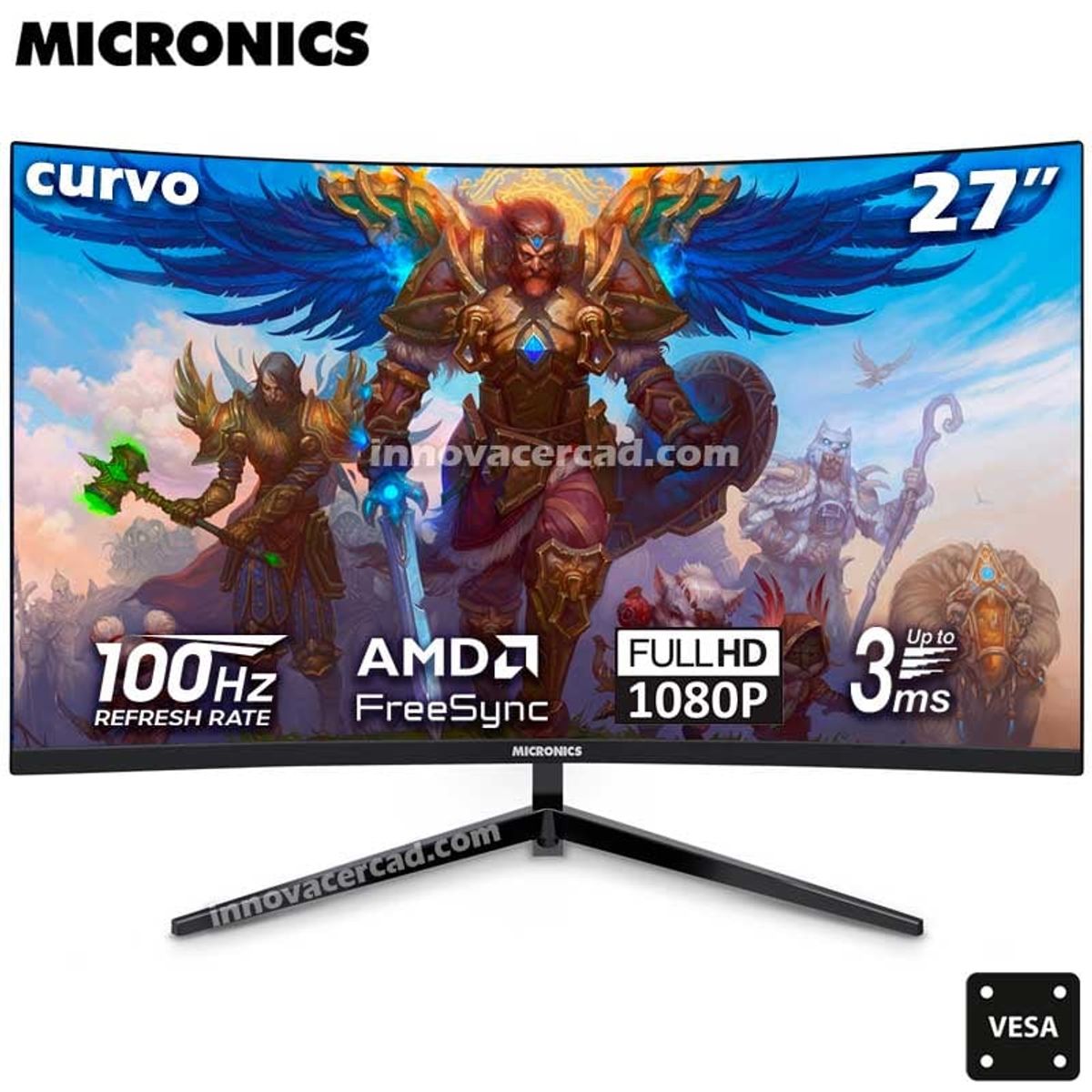 MICRONICS - Monitor Micronics DG27FC Gaming Curvo 27 Full HD 100hz 3ms FreeSync