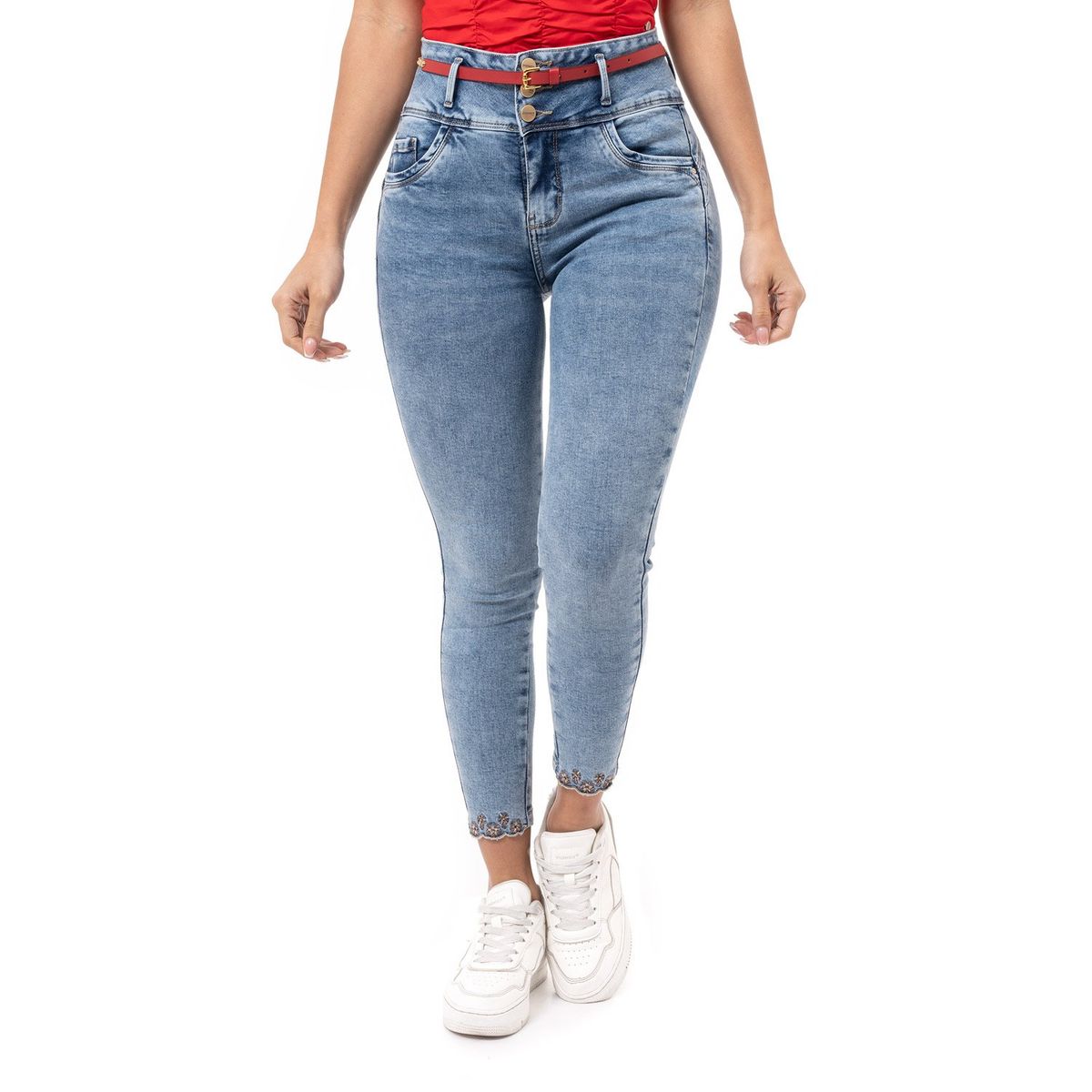 PIONIER - Pantalon Denim Stretch Mujer Nancih Pionier